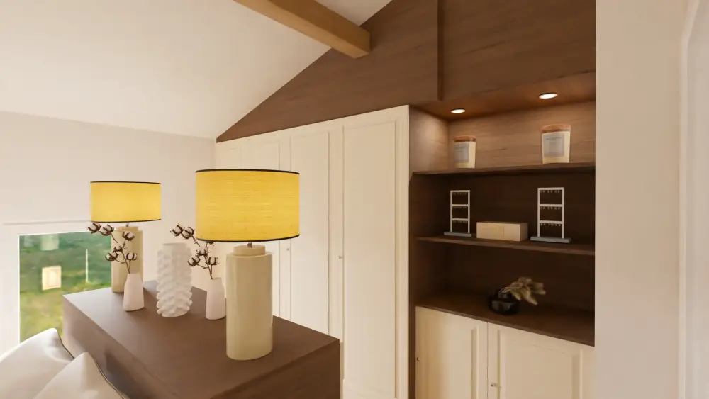chambre parentale sous les toits - dressing