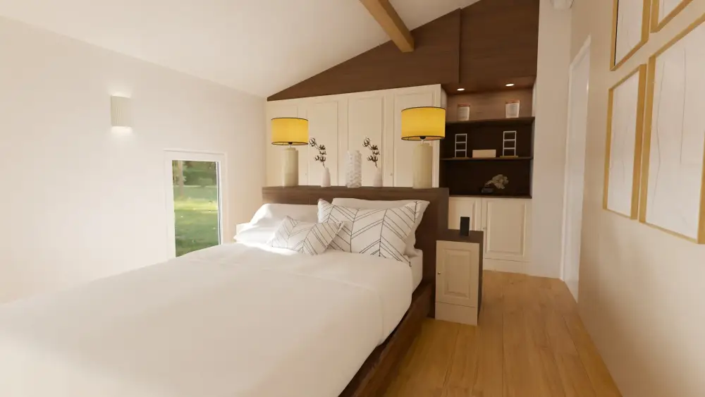 chambre parentale sous les toits - coin nuit 2